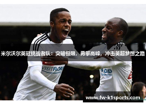 米尔沃尔英冠挑战者队：突破极限，勇攀高峰，冲击英超梦想之路